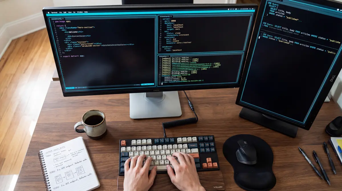 Plusieurs sessions Claude Code qui tournent en parallèle sur un setup multi-écrans