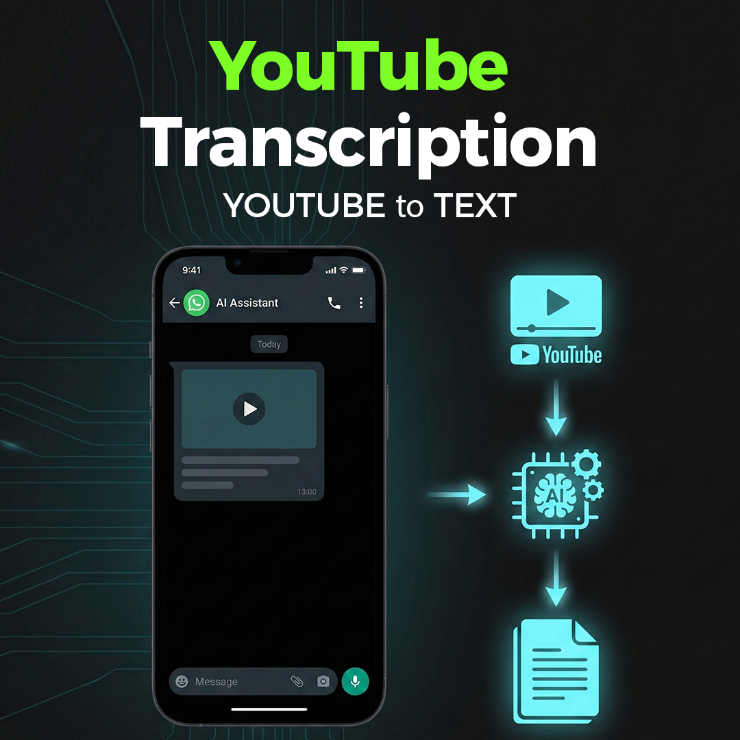 Transcription YouTube OpenClaw : envoyez un lien vidéo via WhatsApp et recevez une transcription formatée