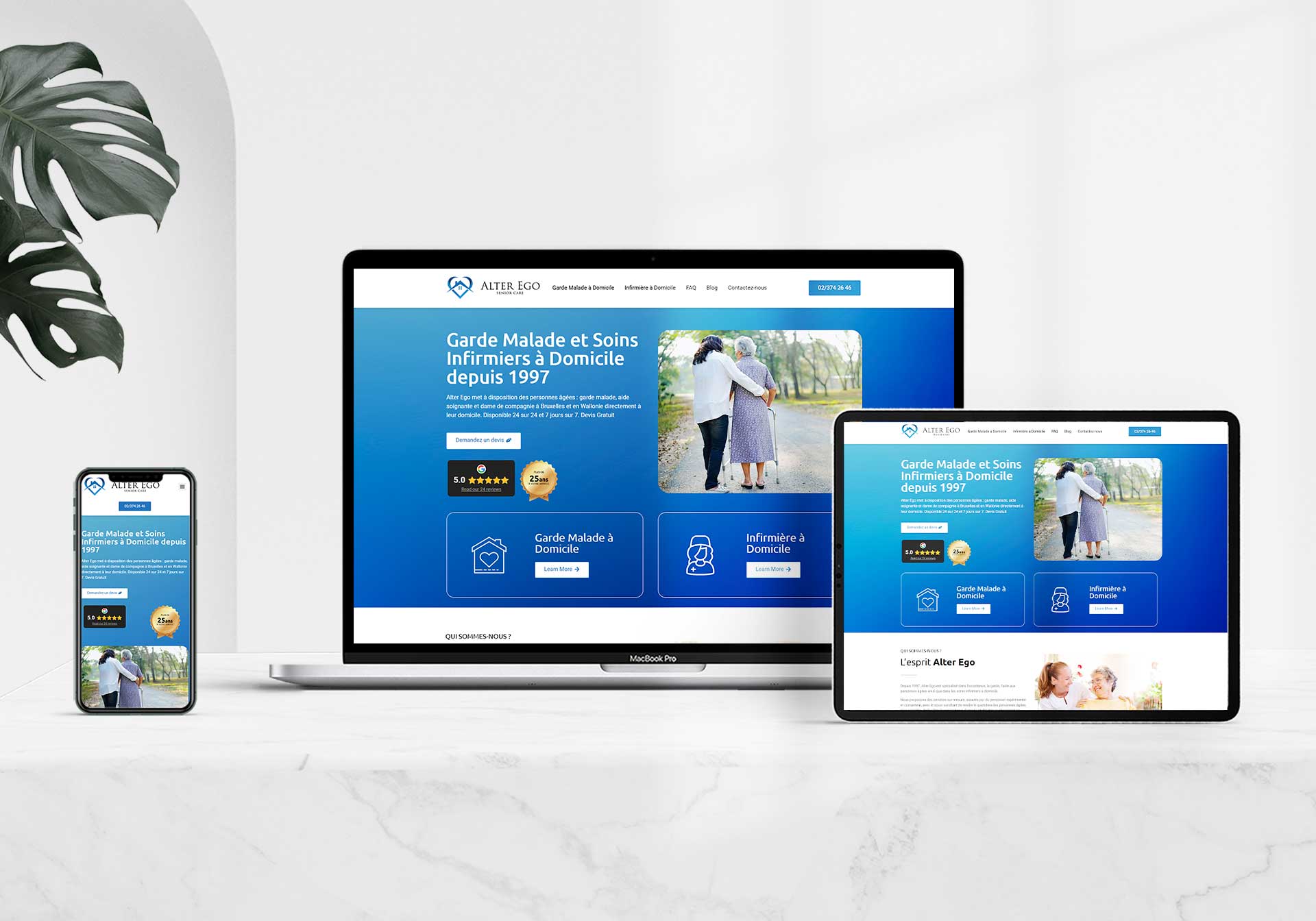 Alter Ego à Domicile : De la Frustration SEO à la Domination du Marché - 2 des 3 Premières Positions Google