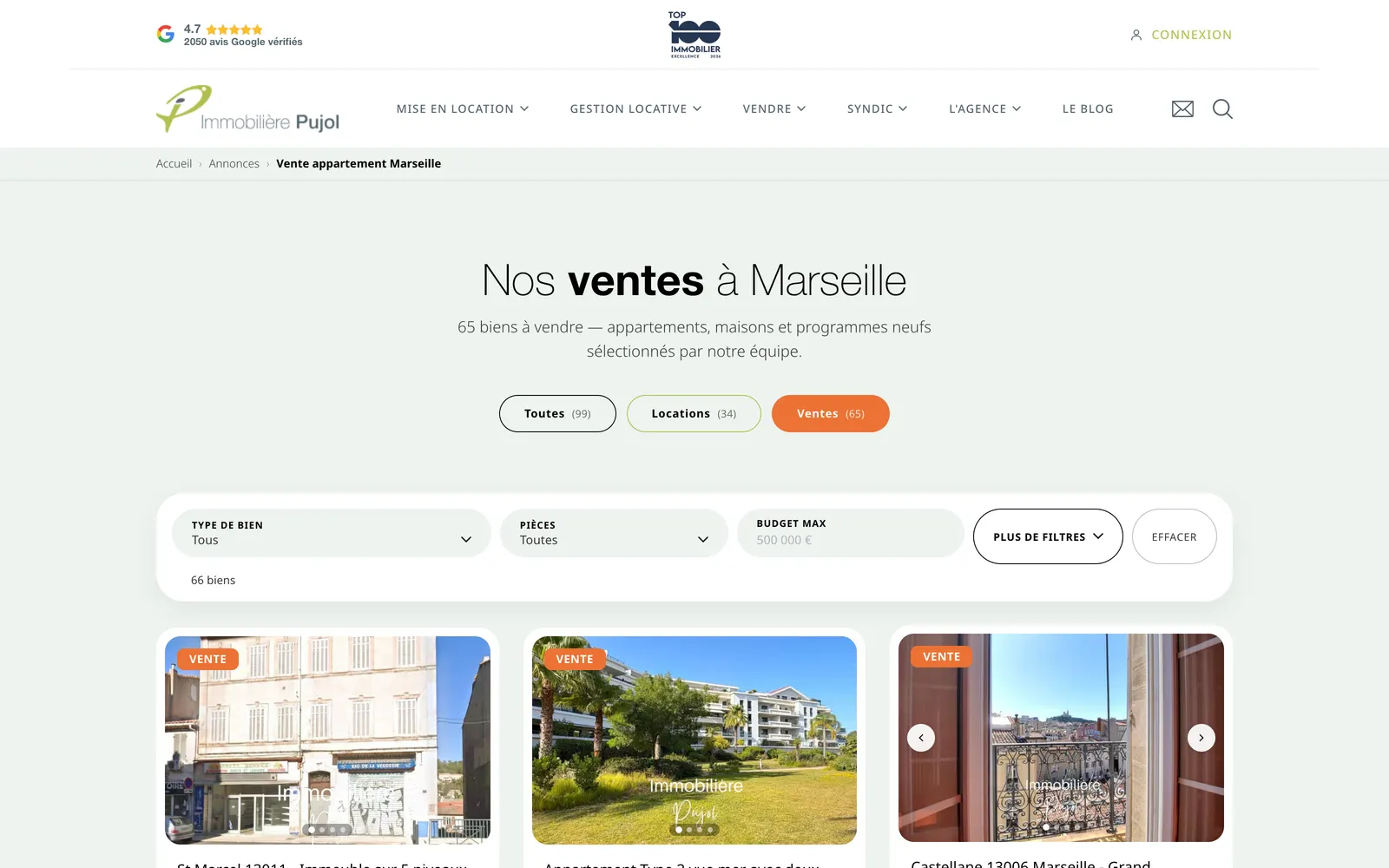 Immobilière Pujol : migration d'une plateforme immobilière de 6 000 URL de WordPress vers Astro